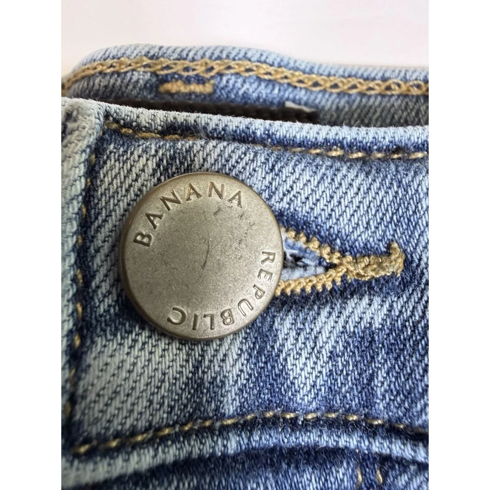 Banana Republic Jeans Mens 31 S Blue Premium Denim Mid Rise Skinny Streetwear